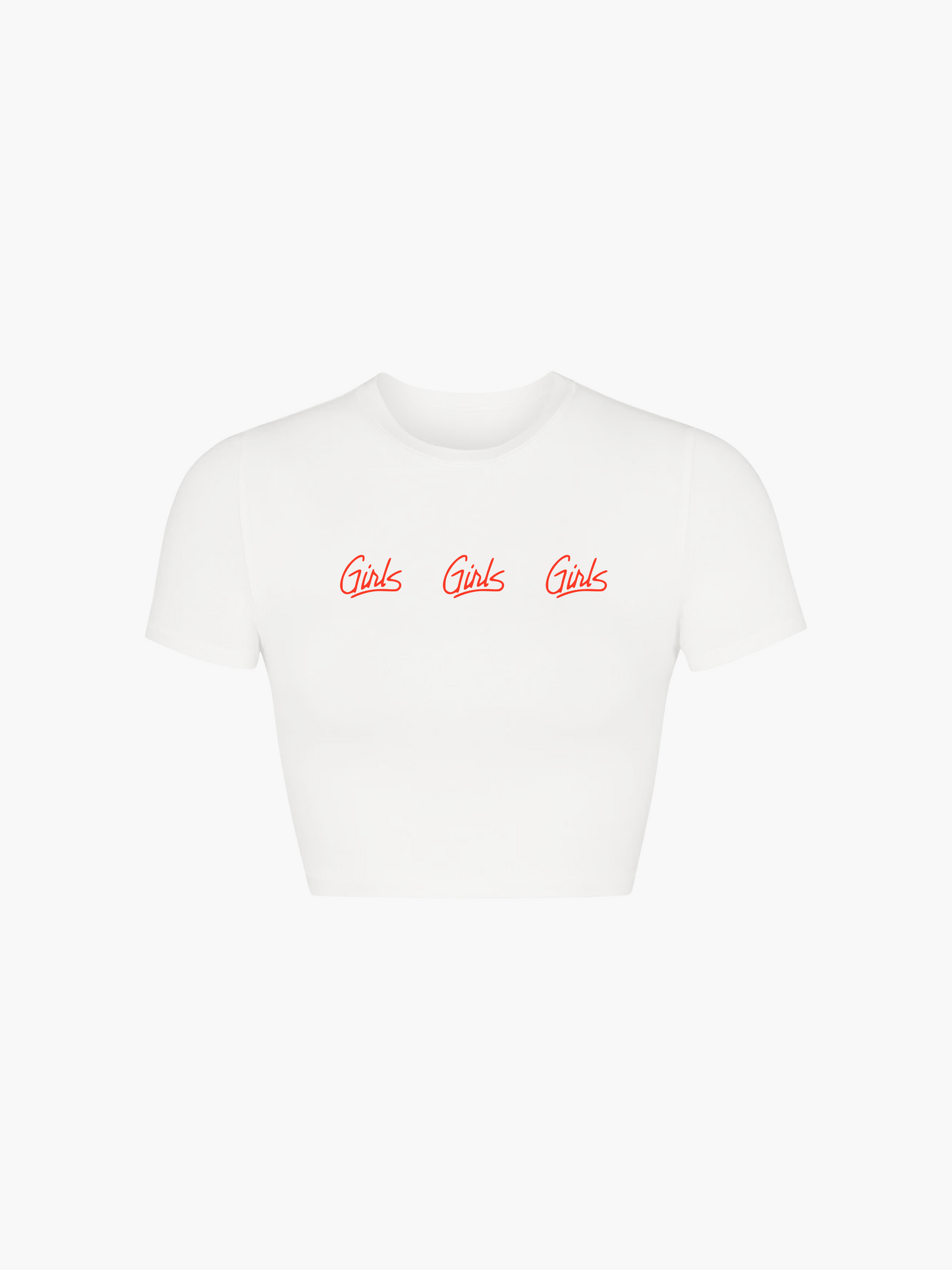 GIRLS GIRLS GIRLS CROP TOP